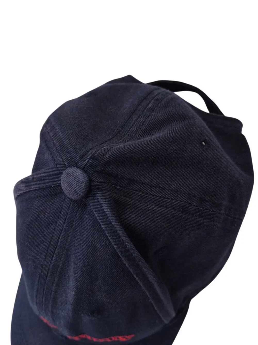 Psycho Bunny Navy Baseball Cap with Red Embroidered Logo OS